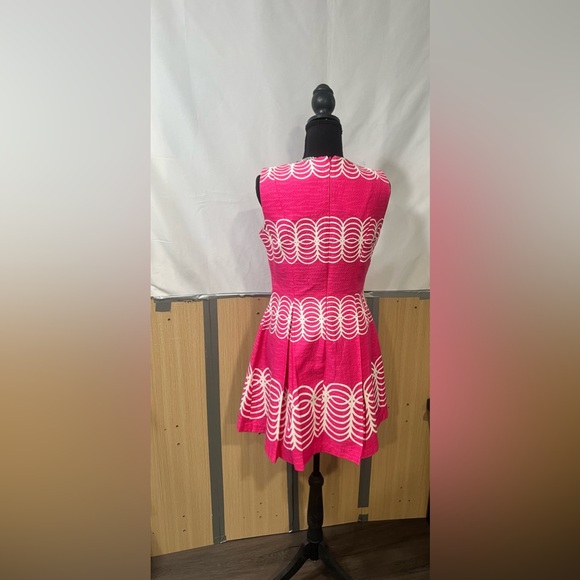 Just...Taylor Pink and White Midi Dress - Picture 3 of 4